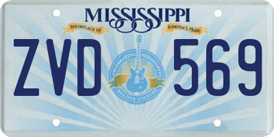 MS license plate ZVD569