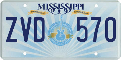 MS license plate ZVD570