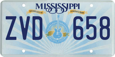 MS license plate ZVD658