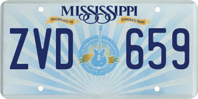 MS license plate ZVD659