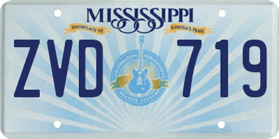 MS license plate ZVD719