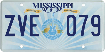 MS license plate ZVE079