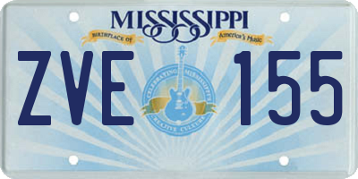 MS license plate ZVE155