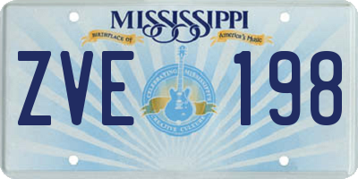 MS license plate ZVE198