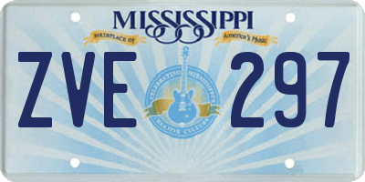 MS license plate ZVE297