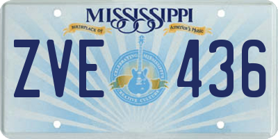 MS license plate ZVE436