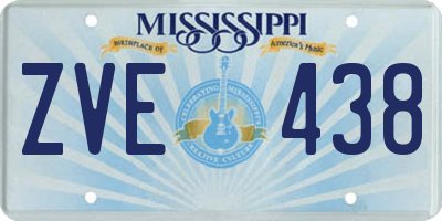 MS license plate ZVE438