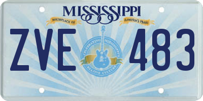 MS license plate ZVE483