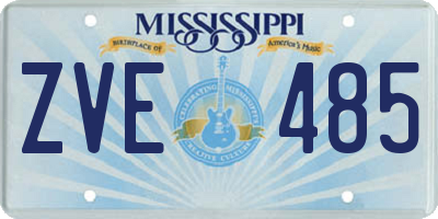 MS license plate ZVE485