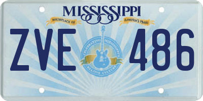 MS license plate ZVE486