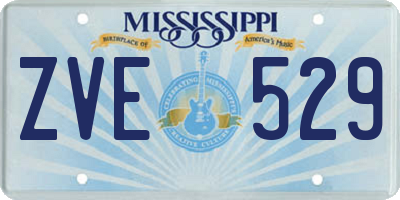 MS license plate ZVE529