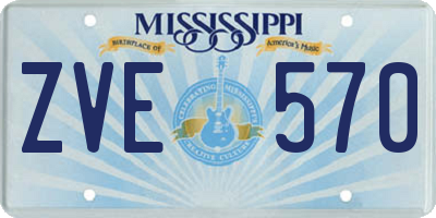 MS license plate ZVE570