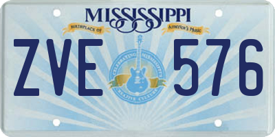 MS license plate ZVE576