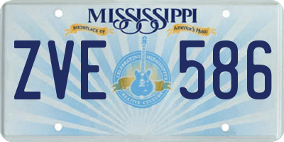 MS license plate ZVE586