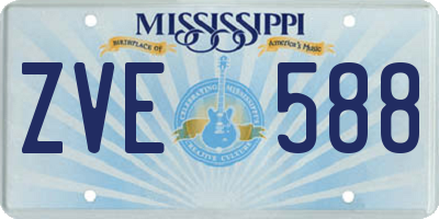 MS license plate ZVE588
