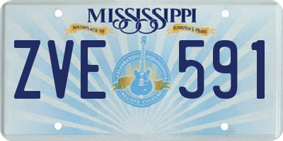 MS license plate ZVE591