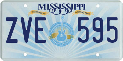 MS license plate ZVE595