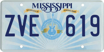 MS license plate ZVE619