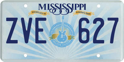 MS license plate ZVE627