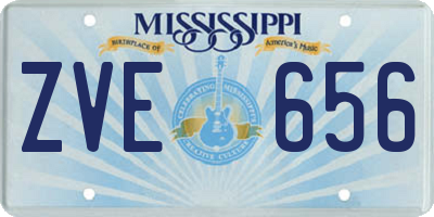 MS license plate ZVE656