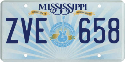 MS license plate ZVE658