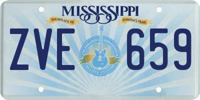 MS license plate ZVE659