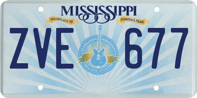 MS license plate ZVE677