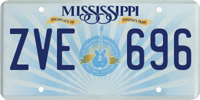MS license plate ZVE696