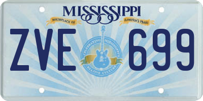MS license plate ZVE699