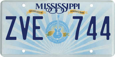 MS license plate ZVE744