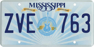 MS license plate ZVE763