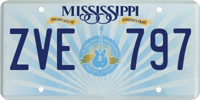 MS license plate ZVE797