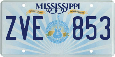 MS license plate ZVE853
