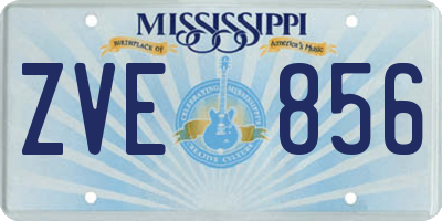 MS license plate ZVE856