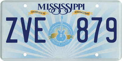 MS license plate ZVE879