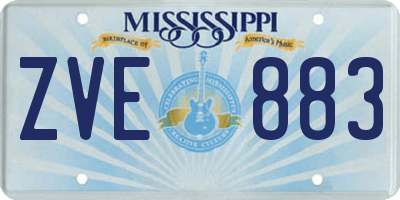 MS license plate ZVE883