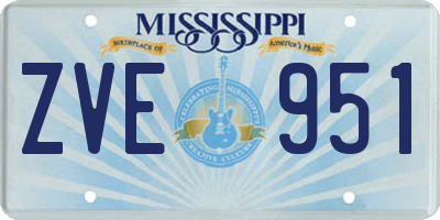 MS license plate ZVE951