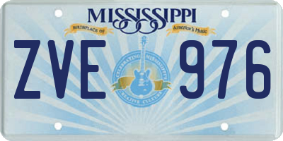 MS license plate ZVE976