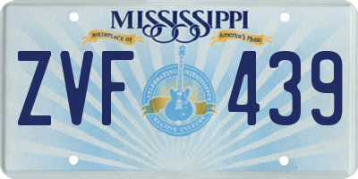 MS license plate ZVF439