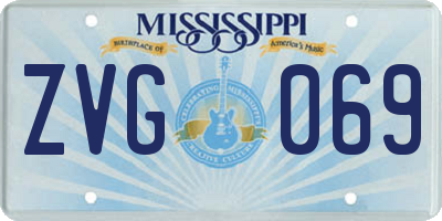 MS license plate ZVG069