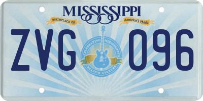 MS license plate ZVG096