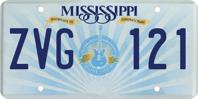 MS license plate ZVG121