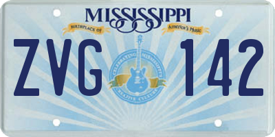 MS license plate ZVG142
