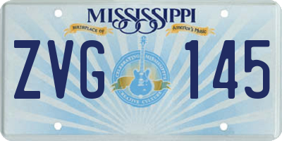 MS license plate ZVG145