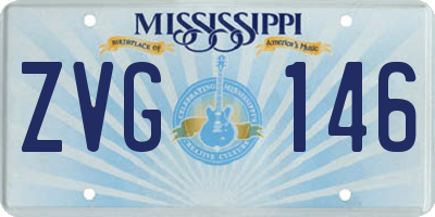 MS license plate ZVG146