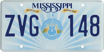 MS license plate ZVG148