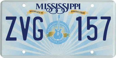 MS license plate ZVG157