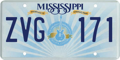 MS license plate ZVG171
