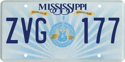 MS license plate ZVG177