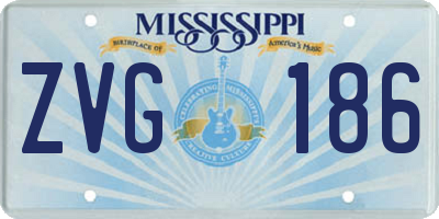 MS license plate ZVG186
